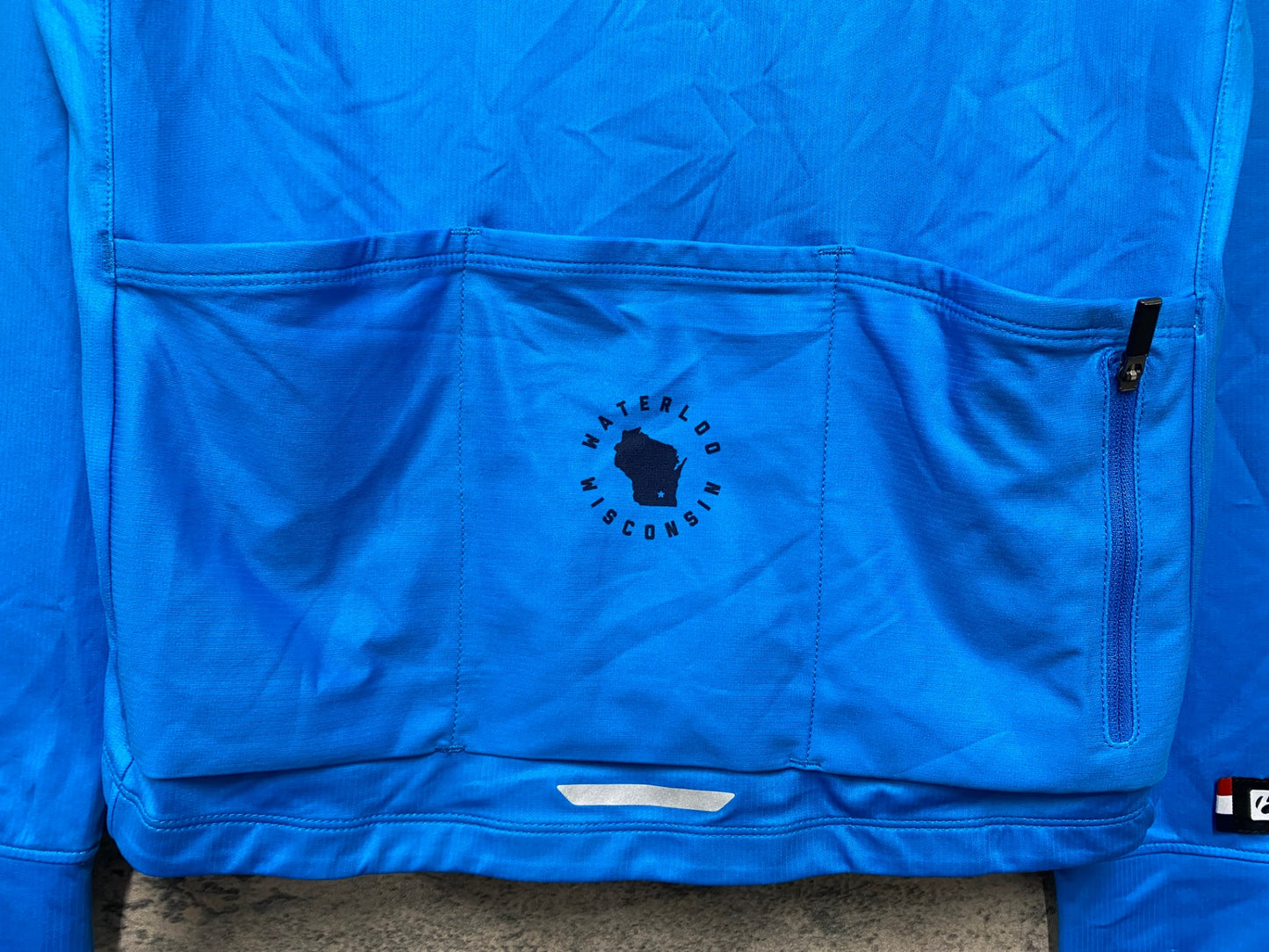 IT491 ボントレガー BONTRAGER 長袖 サイクルジャージ 水色 ドット M