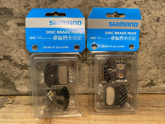 IQ967 シマノ SHIMANO J04C ディスクブレーキパッド メタル フィン付き セット 未使用