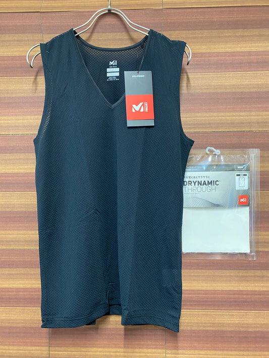 IQ211 ミレー MILLET ノースリーブ ベースレイヤー 黒 M