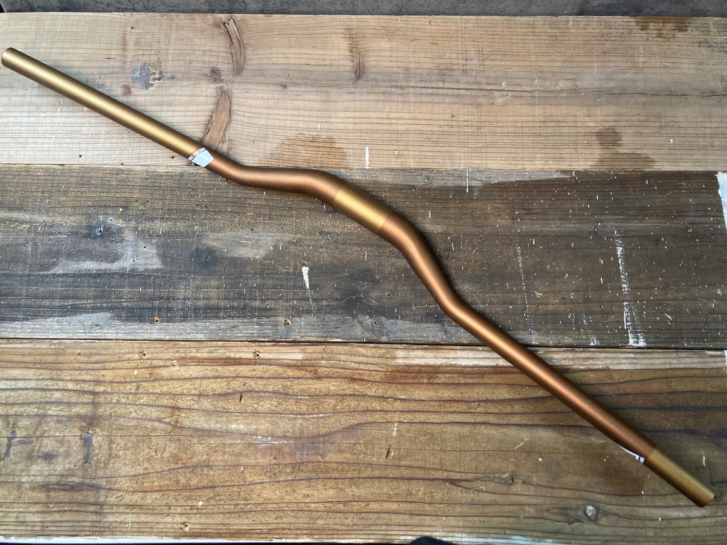 IN813 NS Bikes license bars フラットバーハンドル 茶 金 Φ31.8 820mm