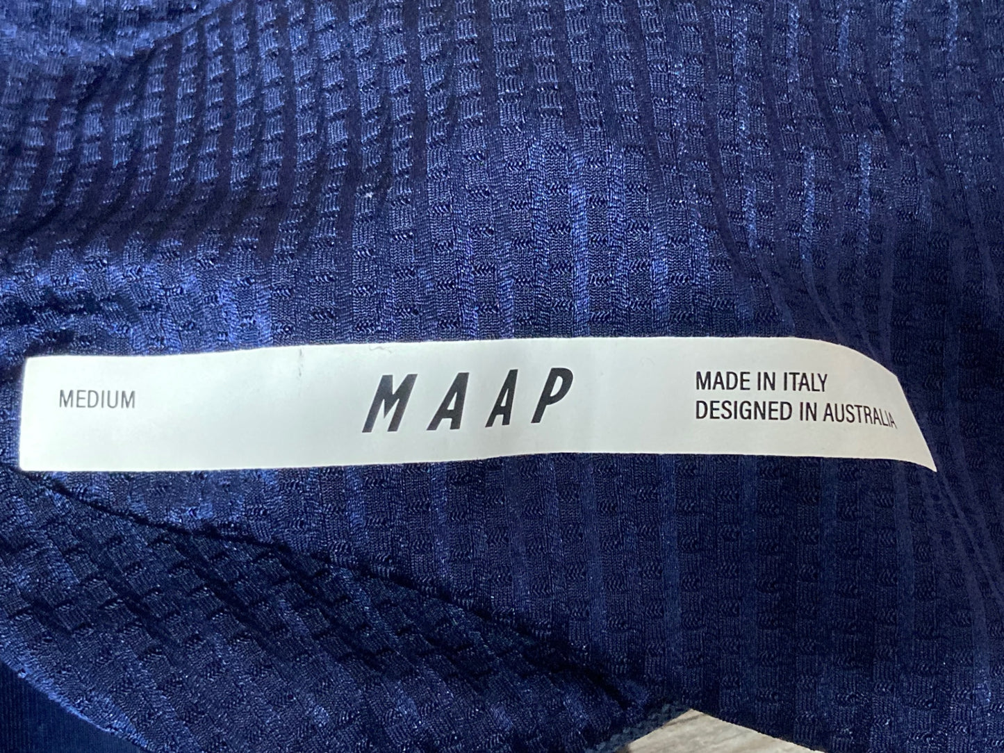 IV169 マープ MAAP ビブタイツ ネイビー M 裏起毛 ※パッド擦れ