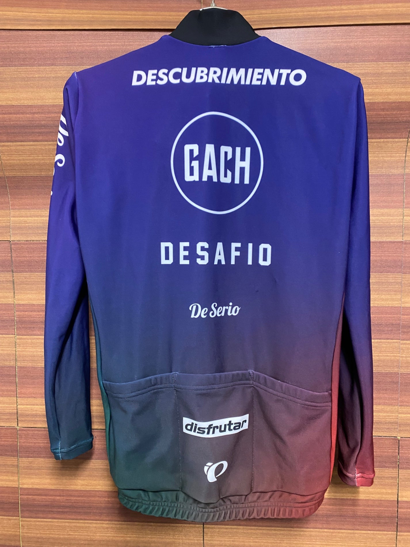 IU810 パールイズミ PEARLiZUMi 裏起毛 長袖 サイクルジャージ 紫 S