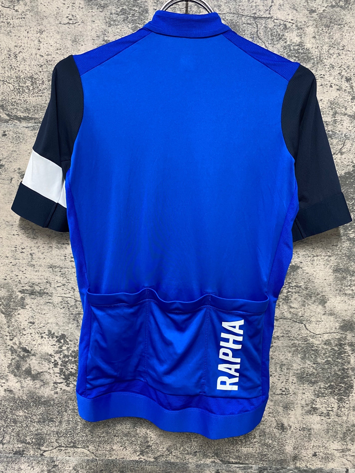 IW266 ラファ Rapha PRO TEAM TRAINING JERSEY 半袖 サイクルジャージ S 青