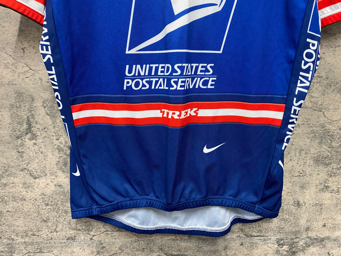 JA897 ナイキ NIKE TREK 半袖 サイクルジャージ XL 青