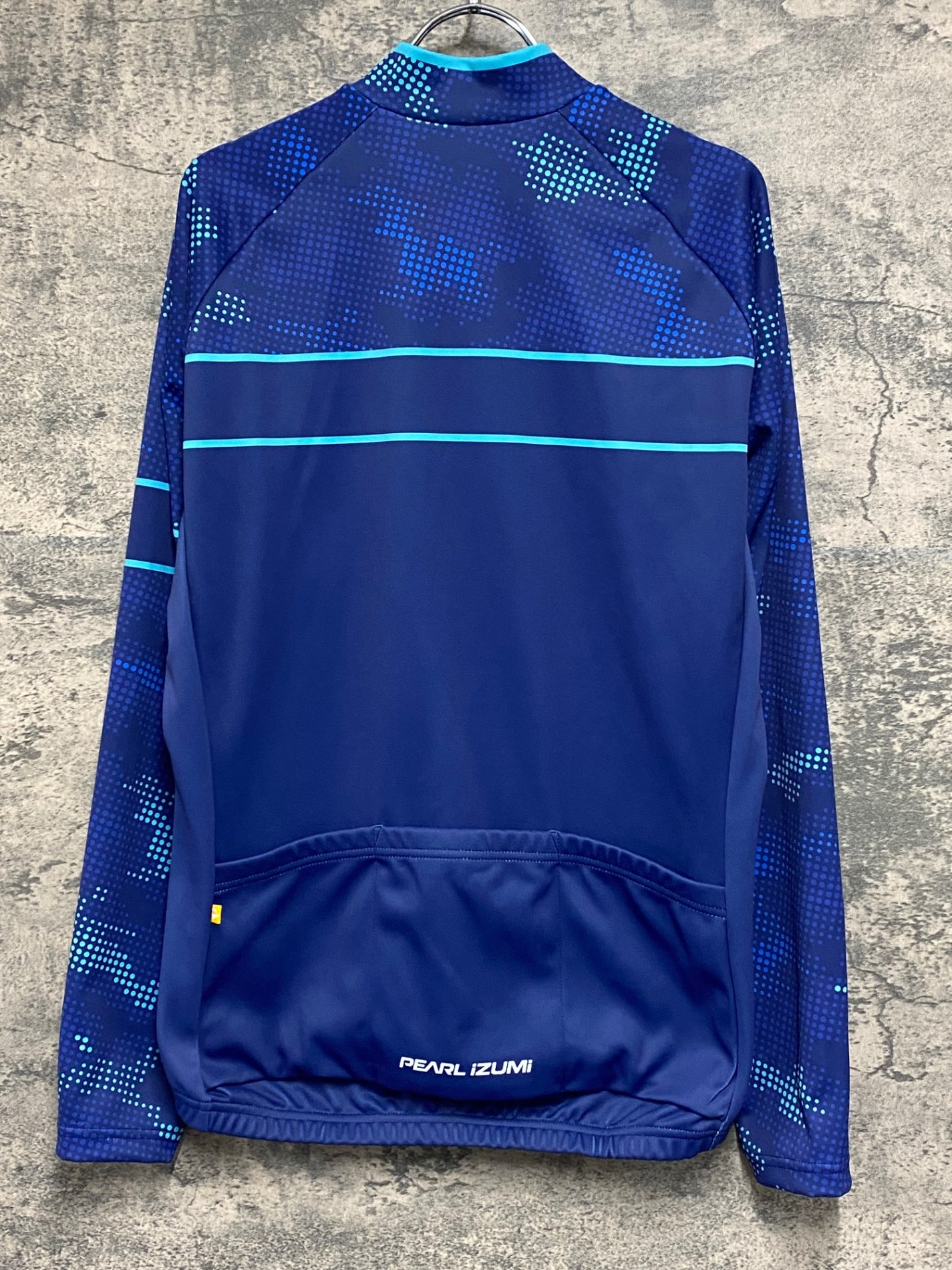 IY596 パールイズミ PEARL iZUMi 長袖 サイクルジャージ 裏起毛 青 L