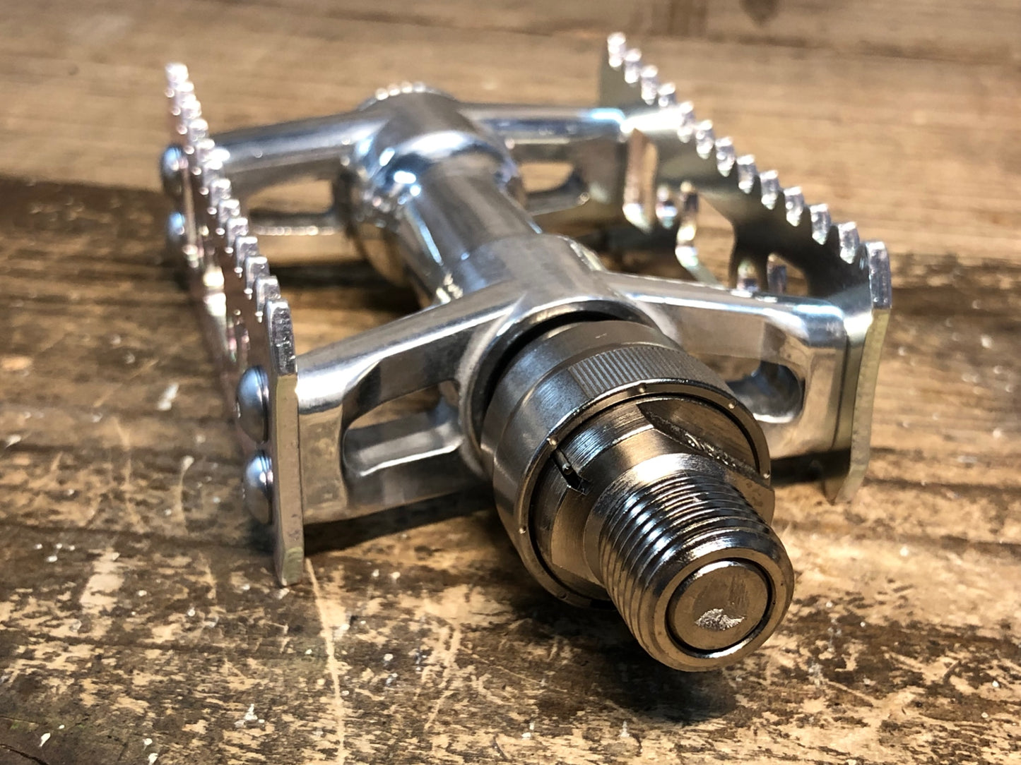 JA973 三ヶ島 MKS シルバン SYLVAN STREAM NEXT Ezy Superior フラットペダル シルバー