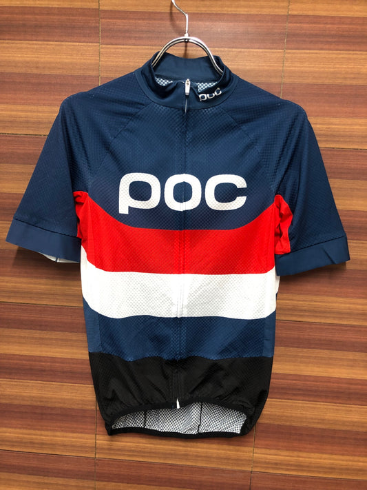 IO707 ポック POC 半袖 サイクルジャージ 紺 黒 XS