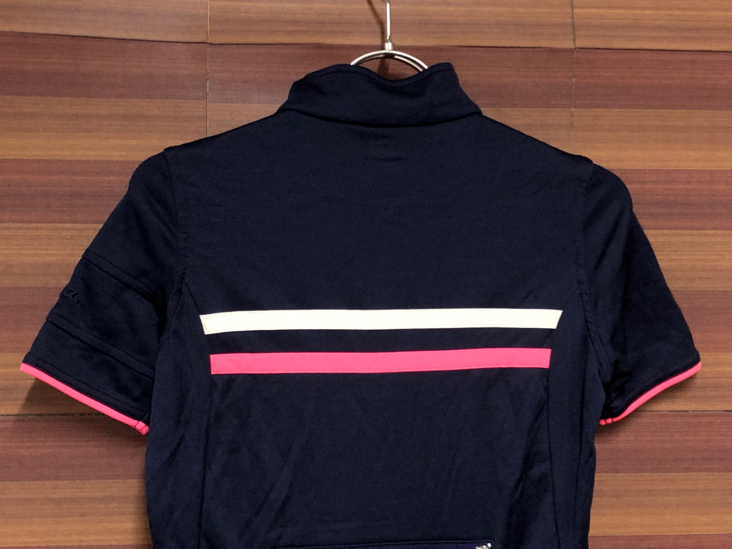 IO921 ラファ Rapha WOMEN'S SHORT SLEEVE BREVET JERSEY 半袖 サイクルジャージ 濃紺 XS レディース