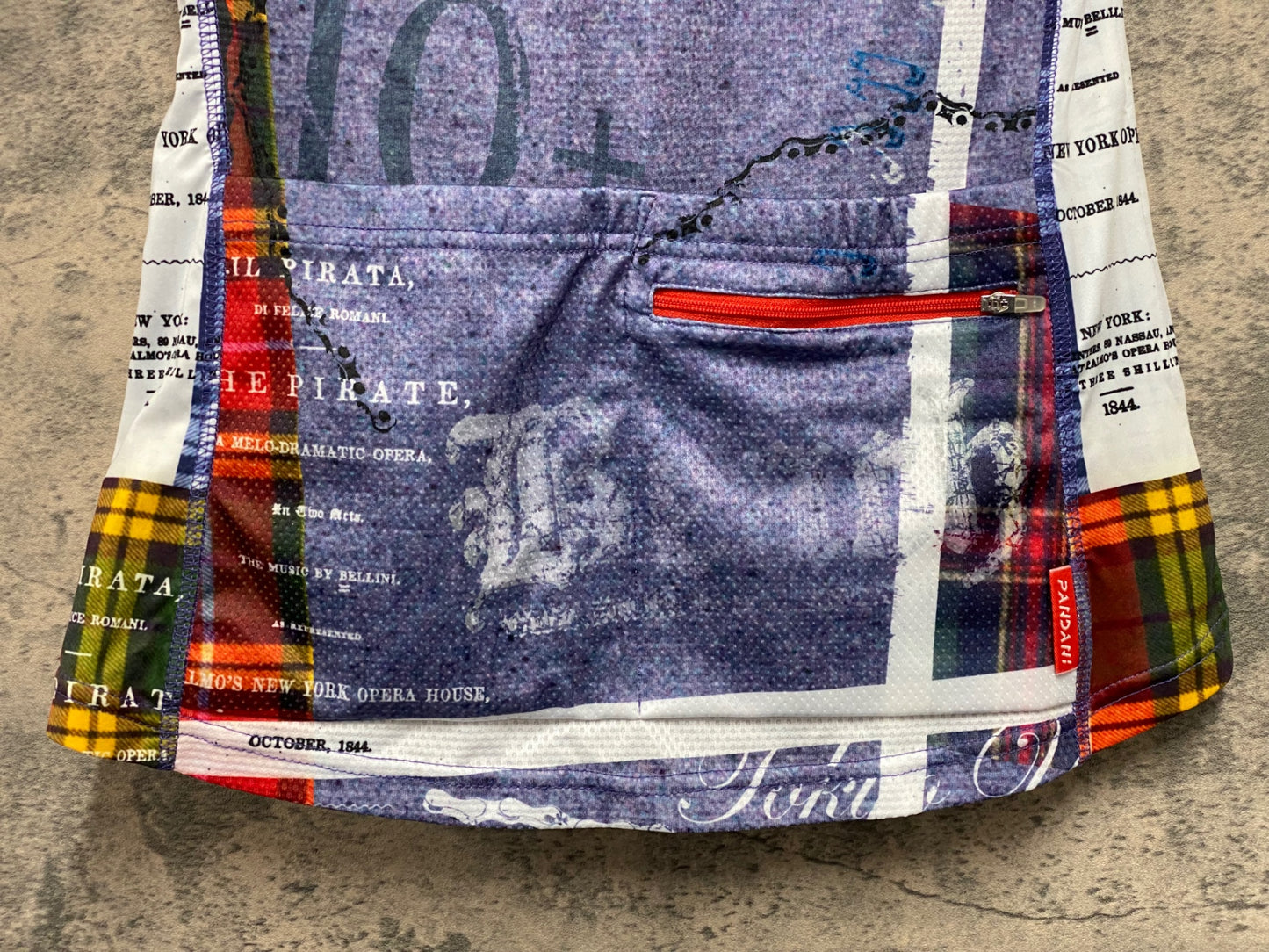 JB212 パンダーニ pandani 半袖 サイクルジャージ 総柄 S