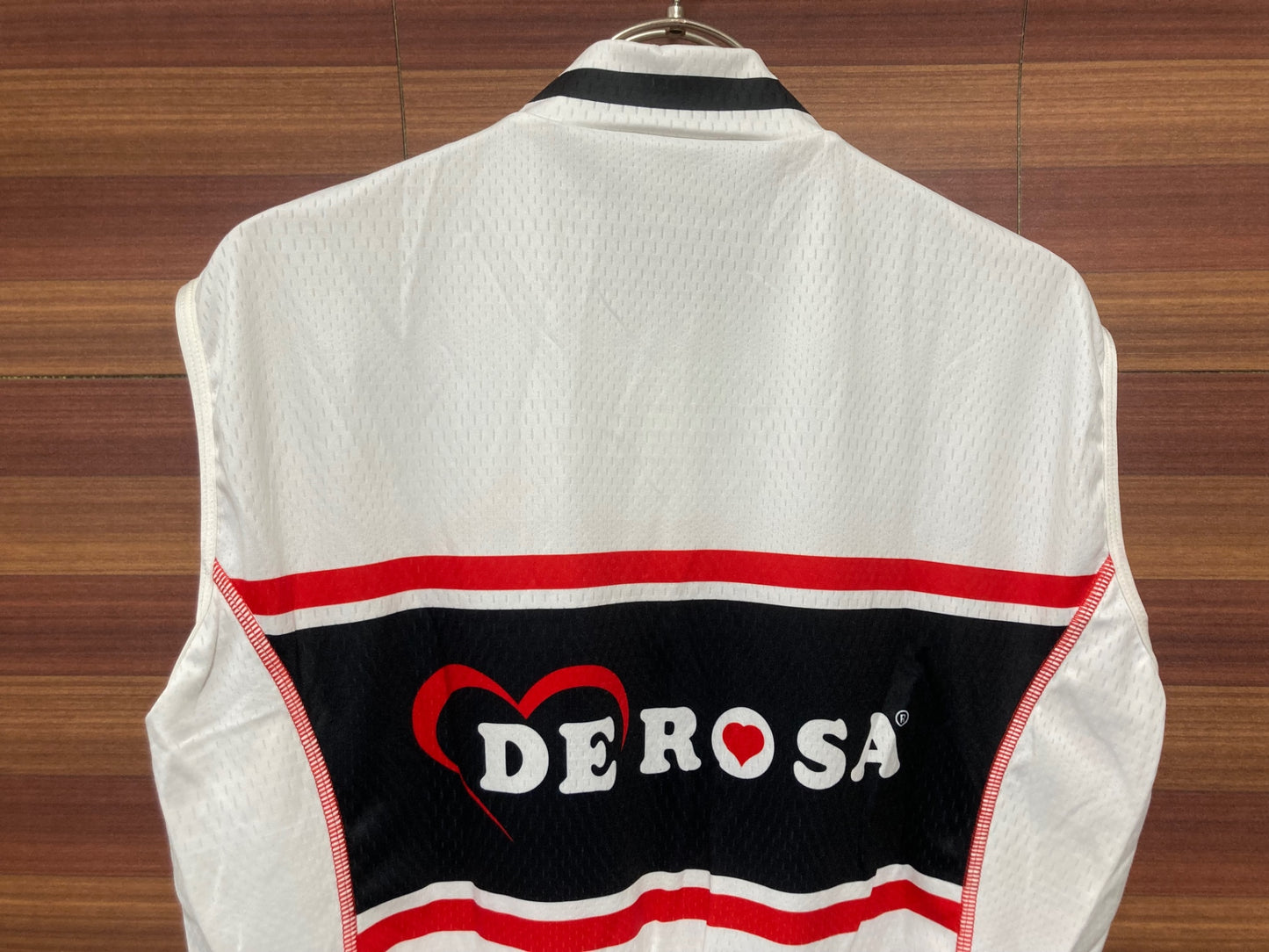 IQ351 デローザ DE ROSA サイクルベスト ジレ 白 M