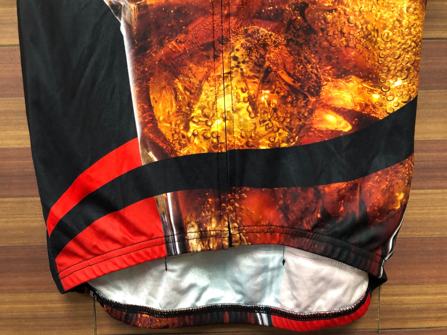 IS970 Fma 半袖 サイクルジャージ 黒 赤 L