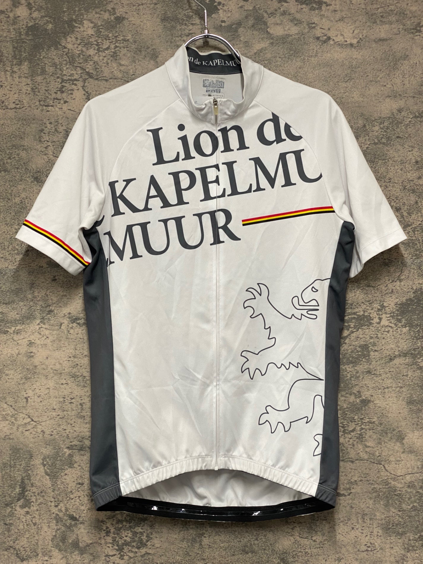 JA842 リオンドカペルミュール Lion de KAPELMUUR 半袖 サイクルジャージ 白 L