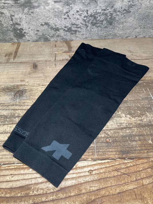 IQ704 アソス Assos KNEE WARMER P1 ニーウォーマー 黒 Ⅰ ※汚れ