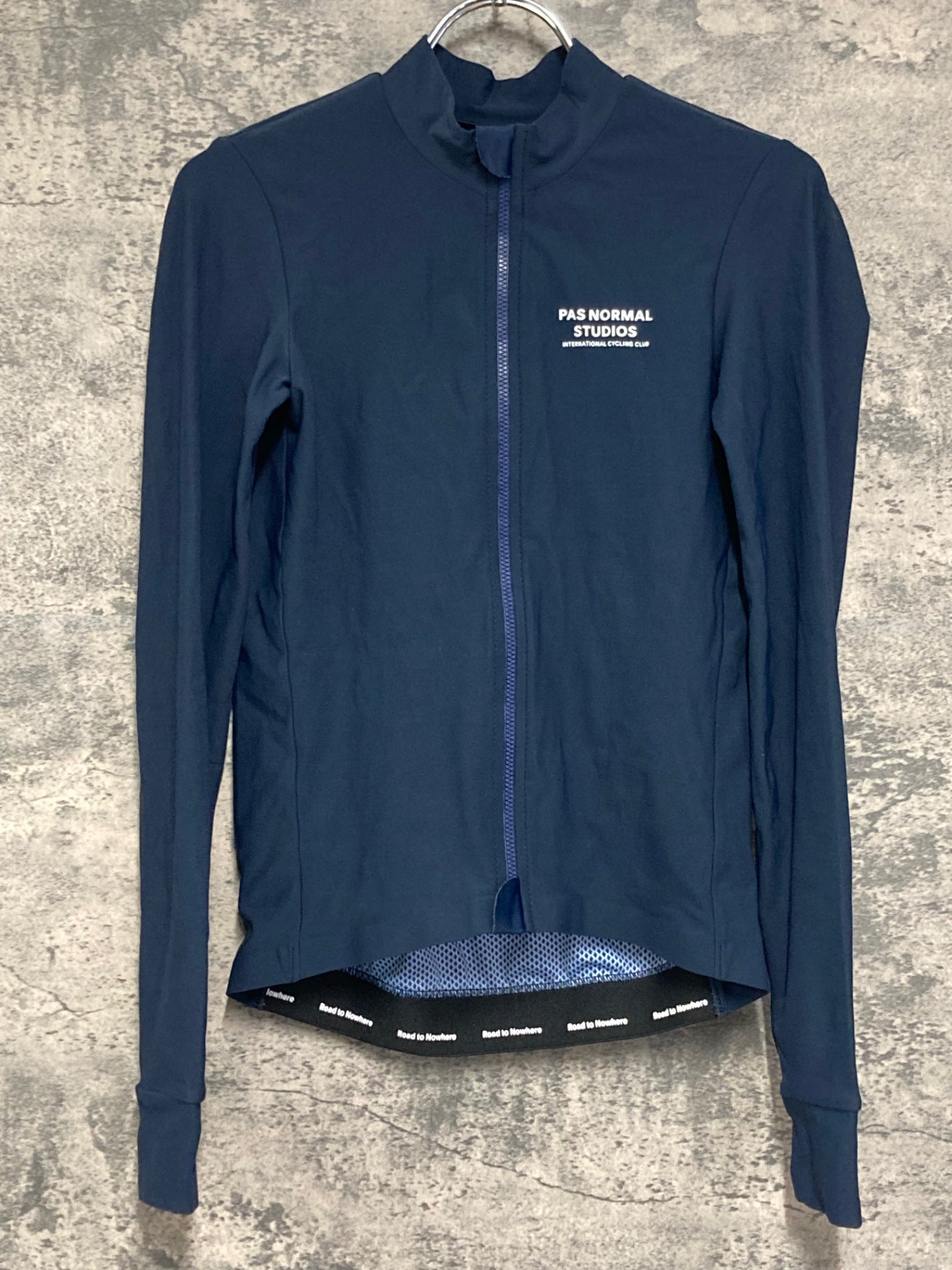 IY137 パスノーマルスタジオ PAS NORMAL STUDIOS 長袖 サイクルジャージ S ネイビー
