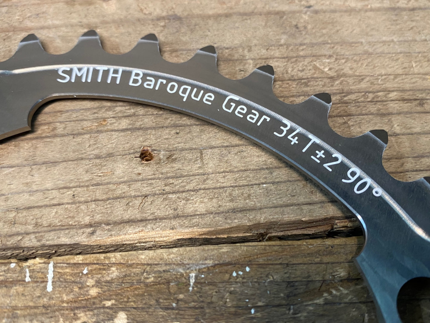 IQ552 スミス SMITH バロックギア BAROQUE GEAR 楕円 インナーチェーンリング シルバー 34T shimano 4ARM用