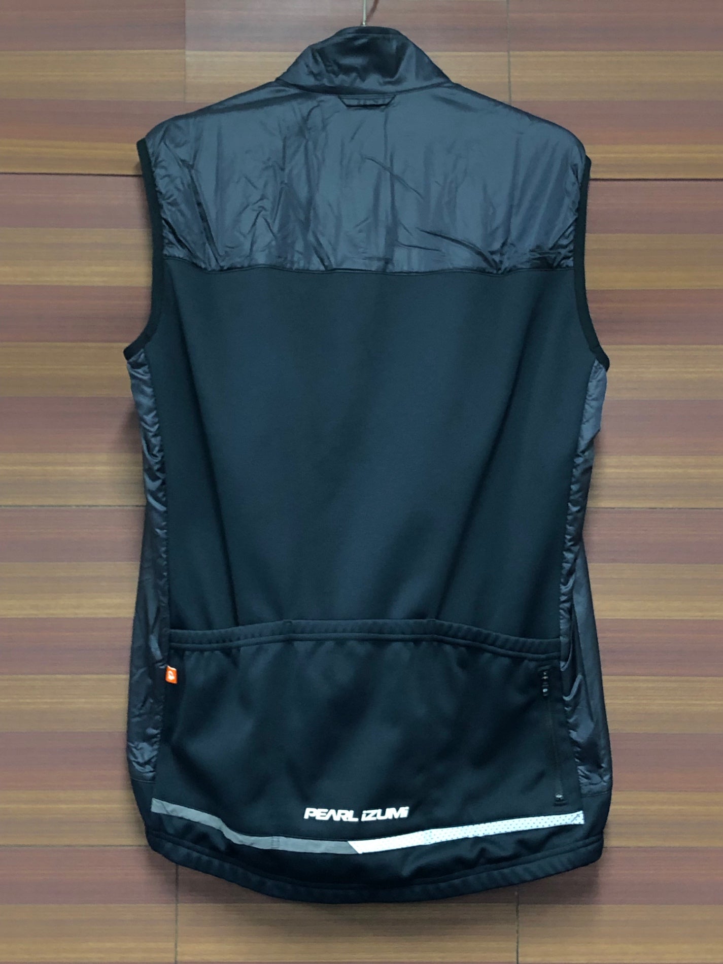 IT642 パールイズミ PEARL iZUMi ダウン ジレ サイクルベスト 黒 グレー M 裏起毛