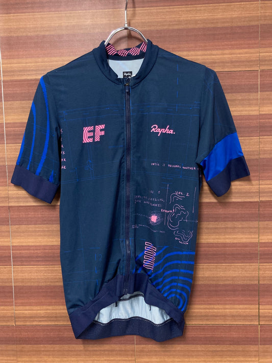 IS669 ラファ RAPHA EF PRO TEAM TRAINING JERSEY 半袖 サイクルウェア 紺 ピンク M