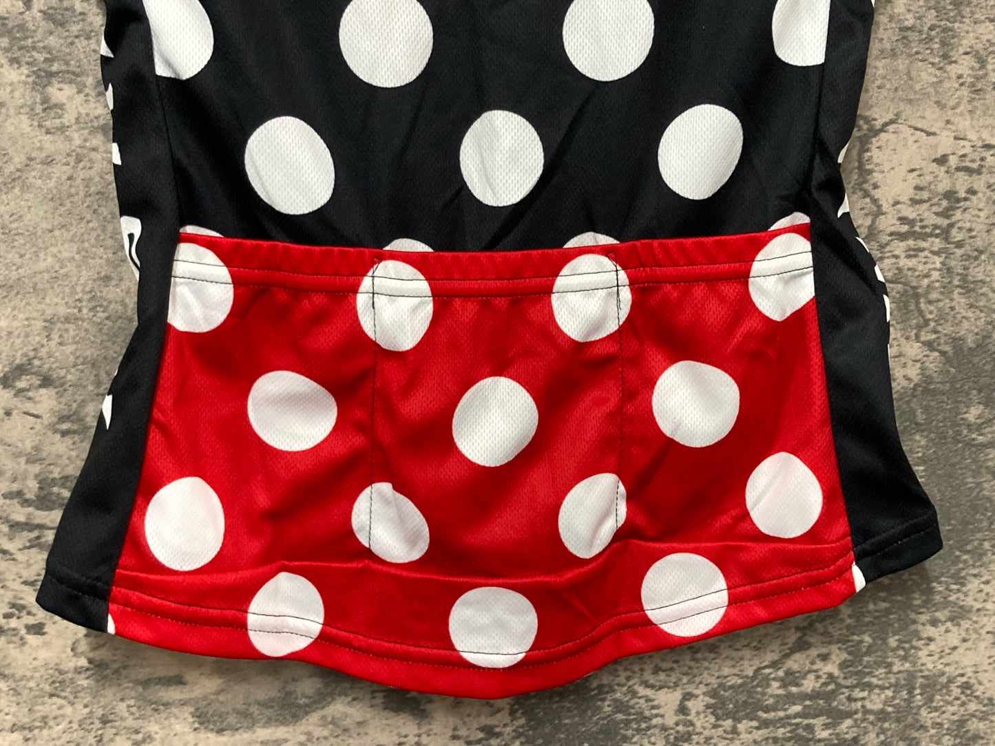 IW597 ツインシックス TWIN SIX 半袖 サイクルジャージ 水玉 白黒 women's S 未使用品