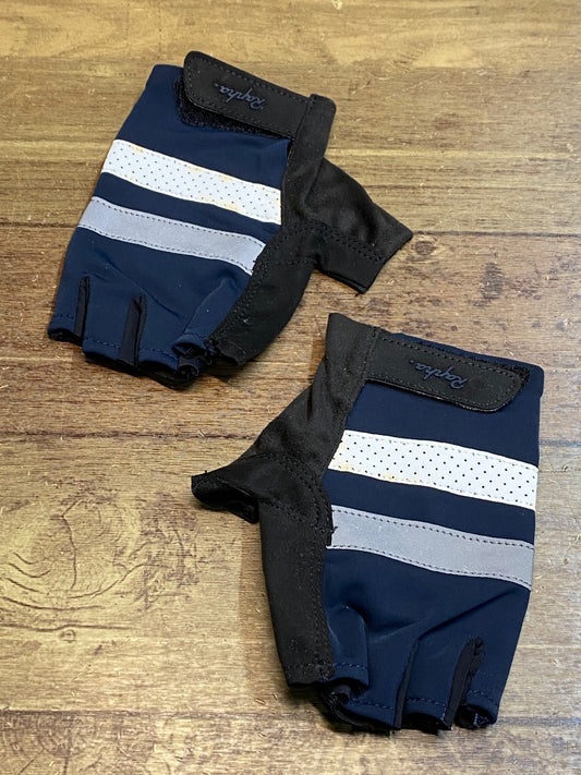 IJ083 ラファ Rapha BREVET MITTS 指切 グローブ 紺 S