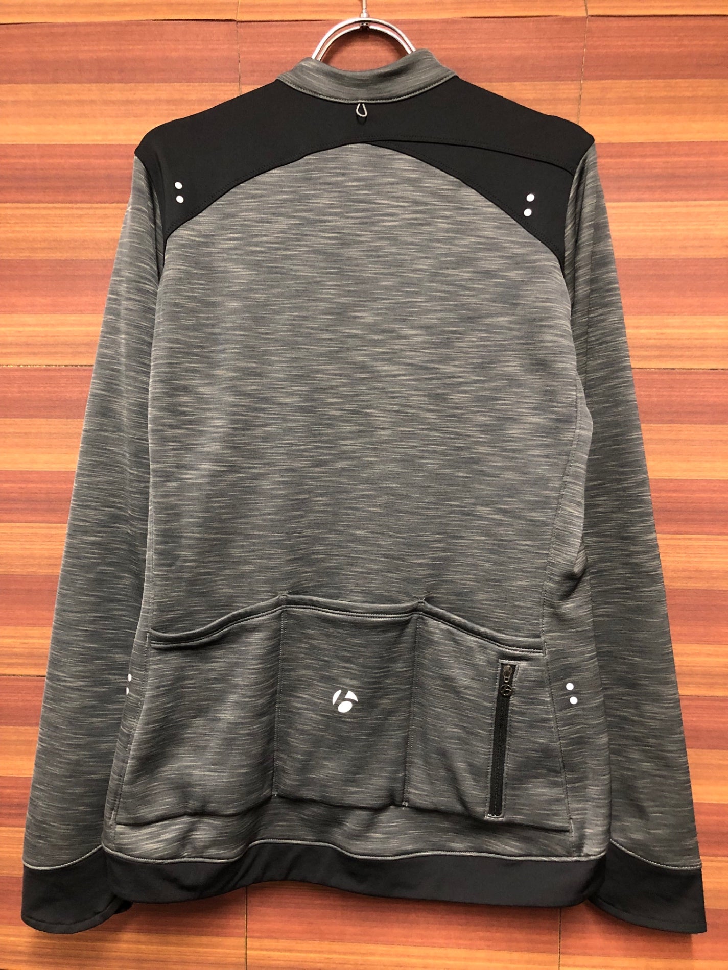 IQ438 ボントレガー BONTRAGER 長袖 サイクルジャケット グレー L 裏起毛