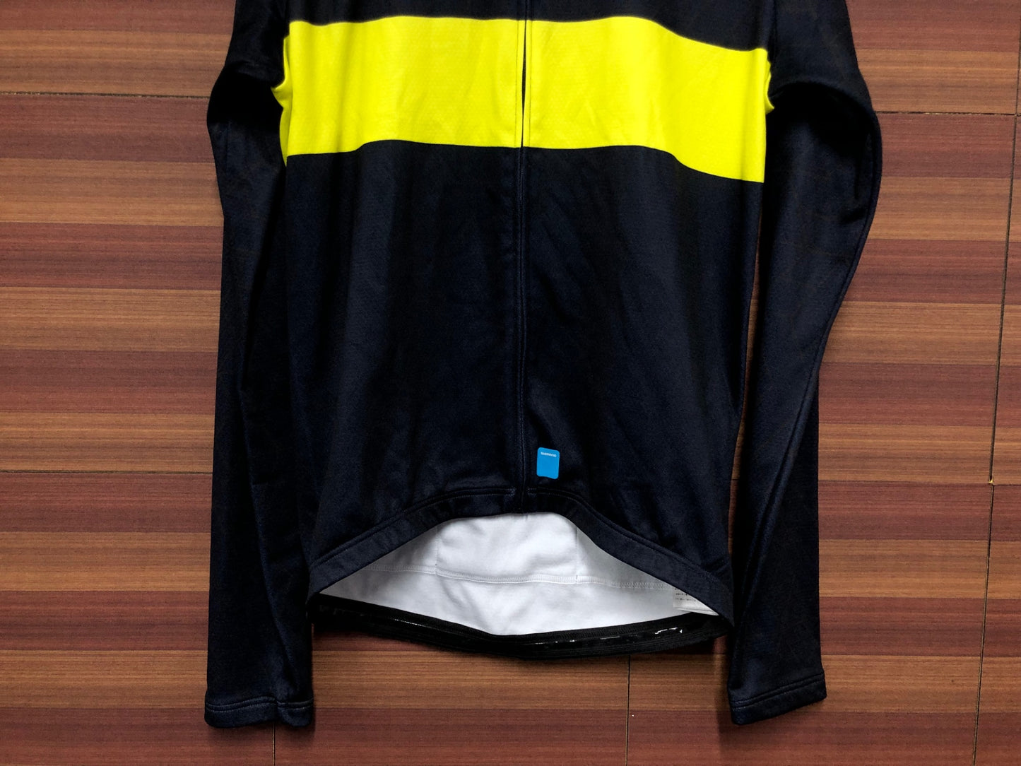 IN337 シマノ SHIMANO 裏起毛 長袖 サイクルジャージ 紺 L