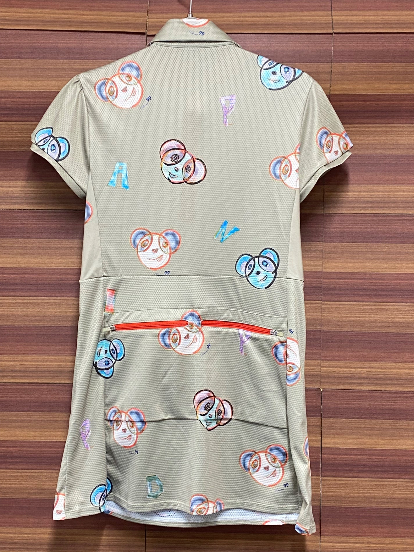 IW258 パンダーニ Pandani 半袖 サイクルジャージ カーキ レディース M