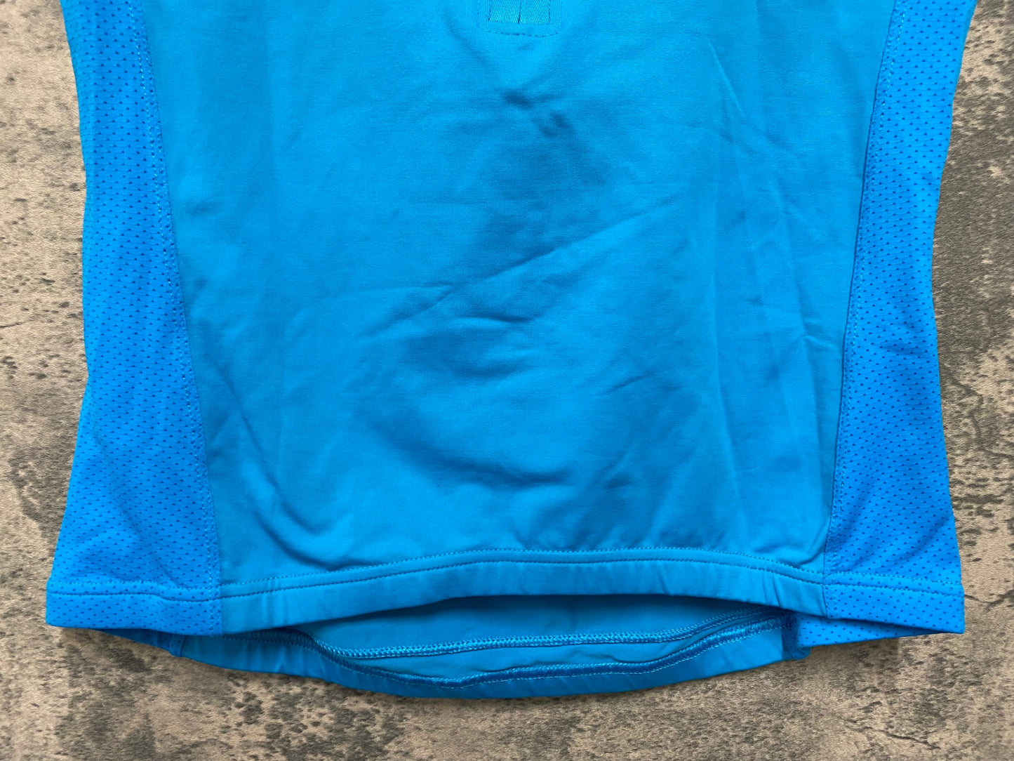 IW122 エチュオンド ETXEONDO 半袖 サイクルジャージ ハーフジップ 青 M