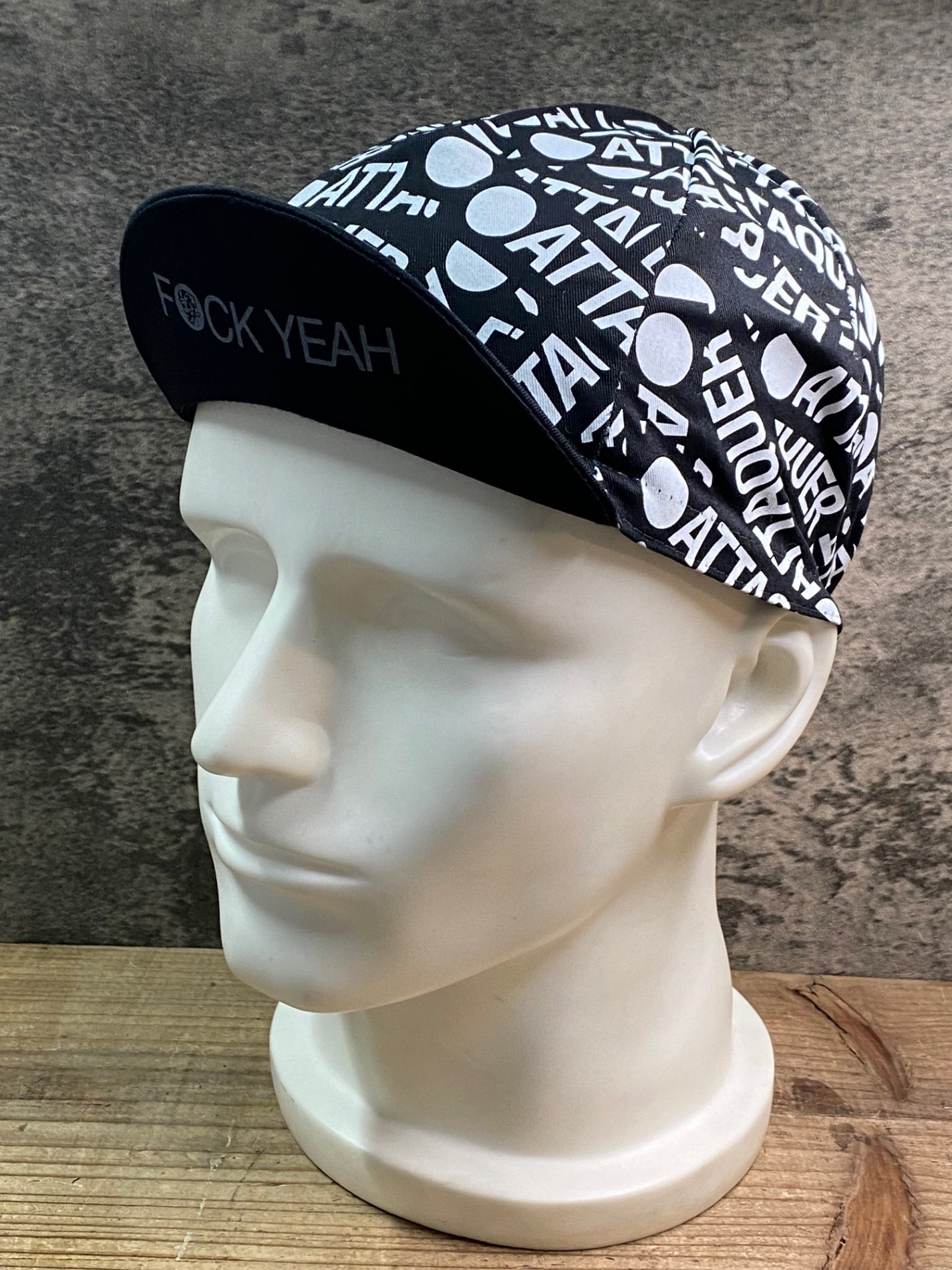 JA625 アタッカー ATTAQUER サイクルキャップ 黒 ワンサイズ