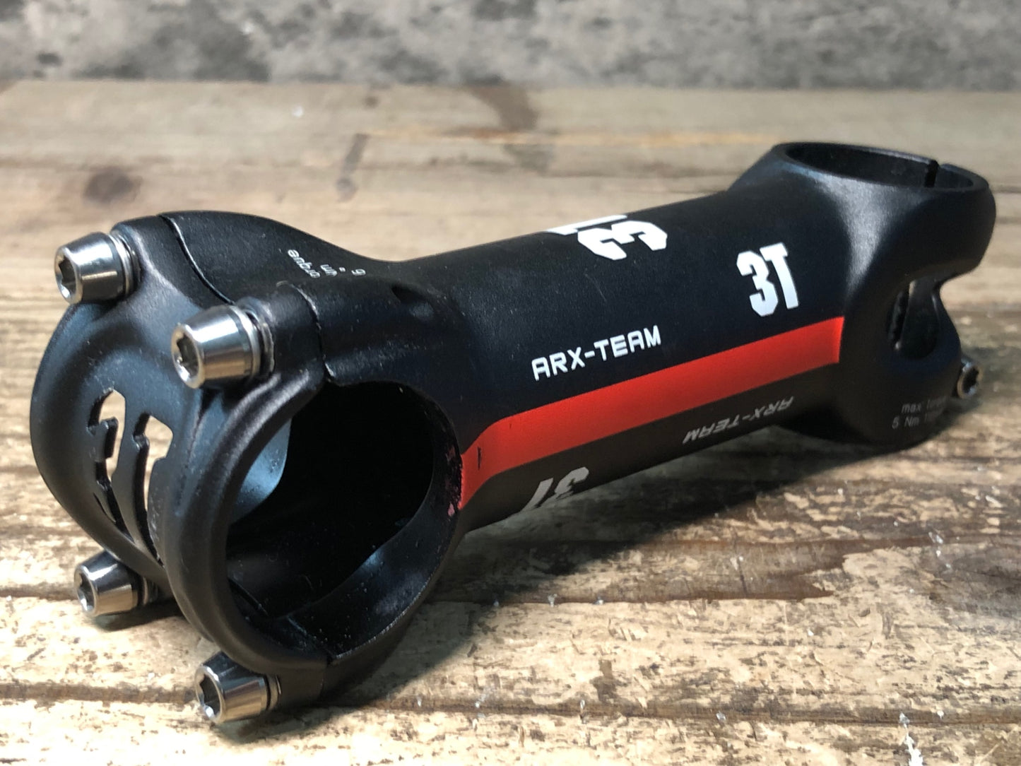 IY965 3T ARX-TEAM アルミ ステム 黒 110mm Φ31.8 OS -6°