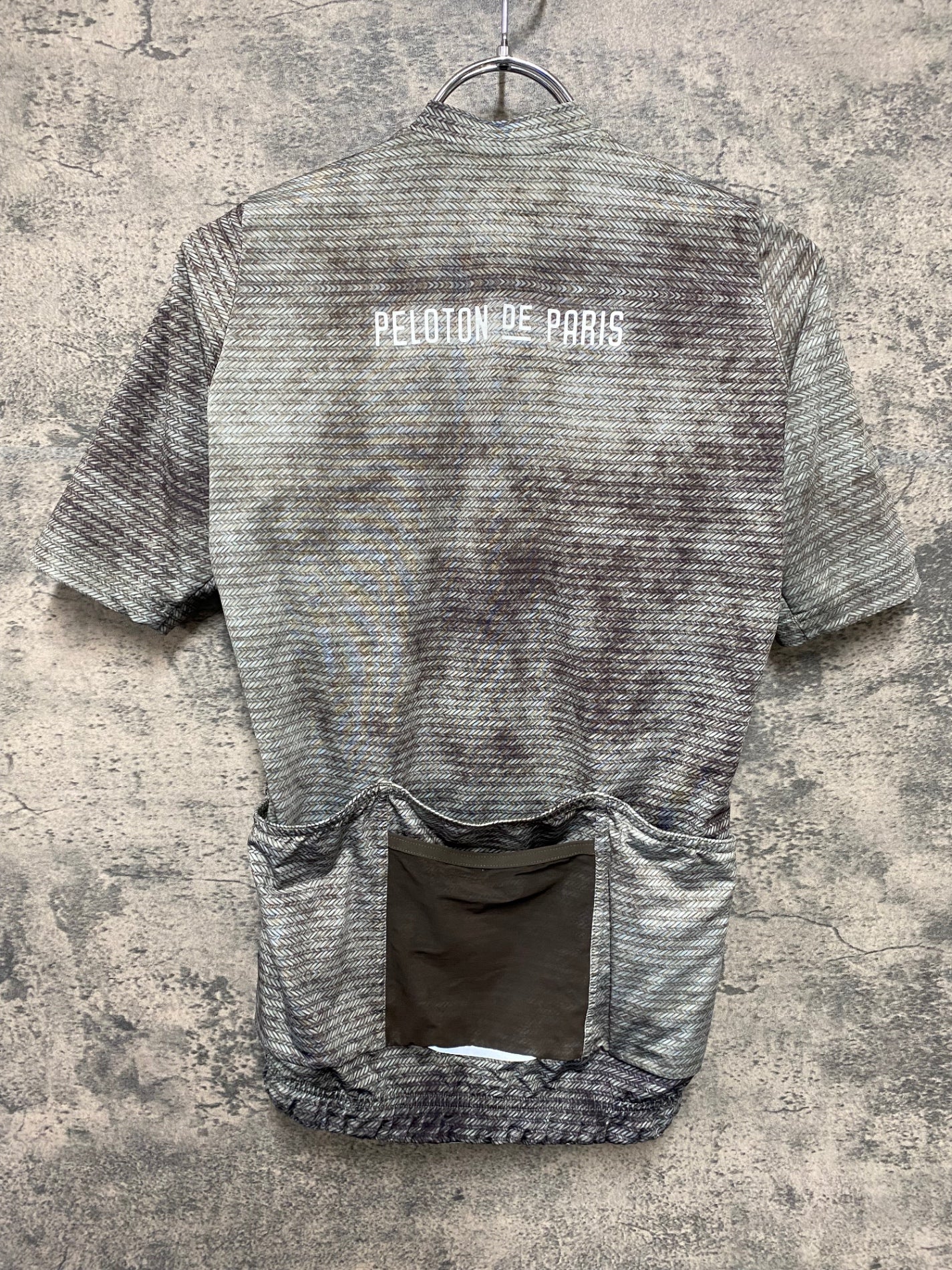 JC190 プロトンドパリ PELOTON DE PARIS AVONTURIER SHORT SLEEVE JERSEY 半袖サイクルジャージ 茶 S タグ剥げ