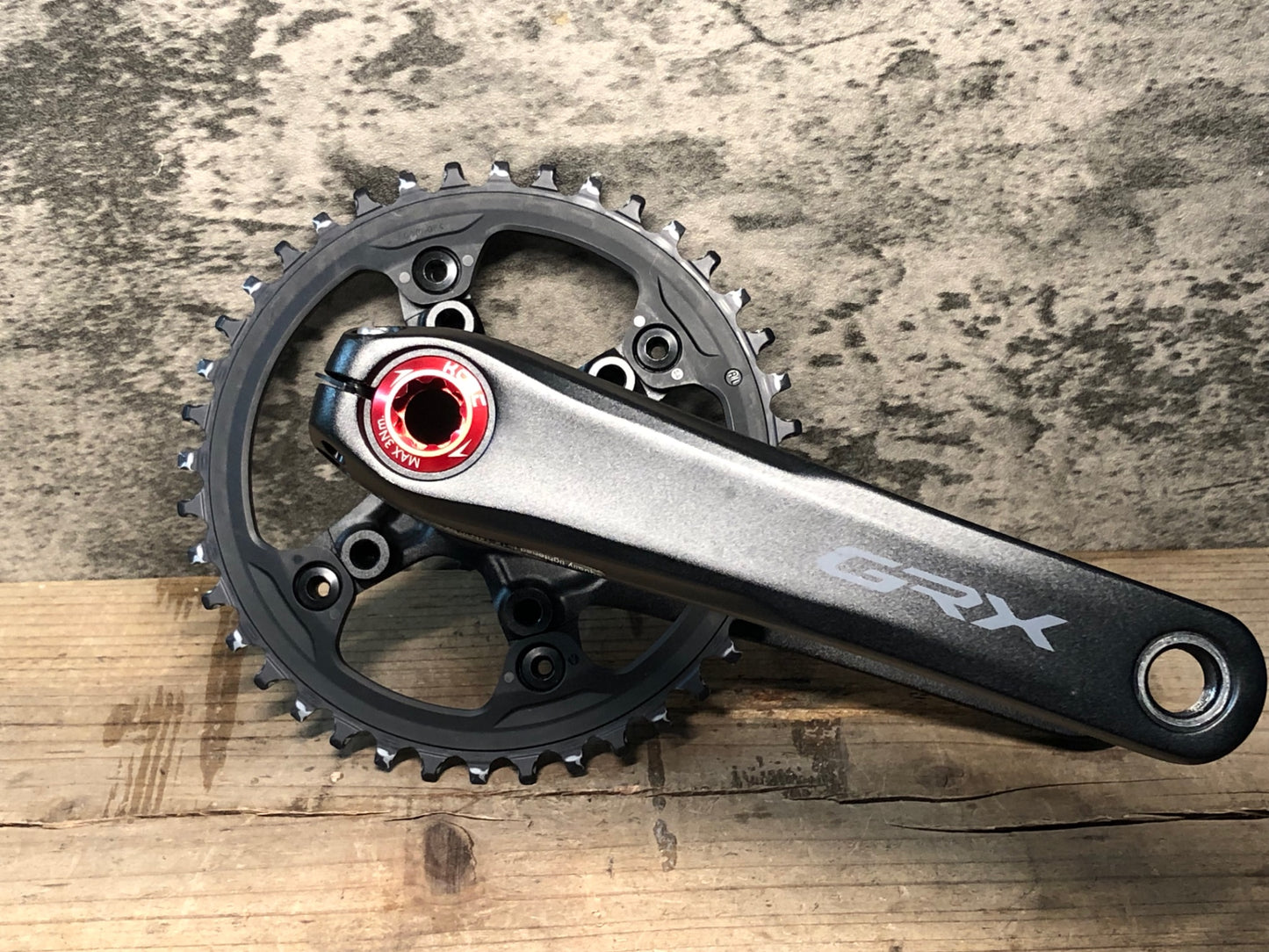 JC743 シマノ SHIMANO GRX FC-RX610 クランクセット 165mm 40T ※クランク取付ボルト非純正