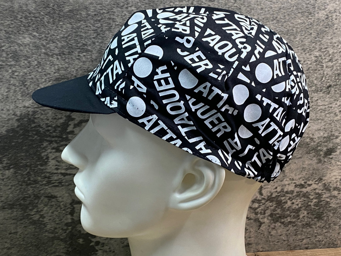 JA625 アタッカー ATTAQUER サイクルキャップ 黒 ワンサイズ