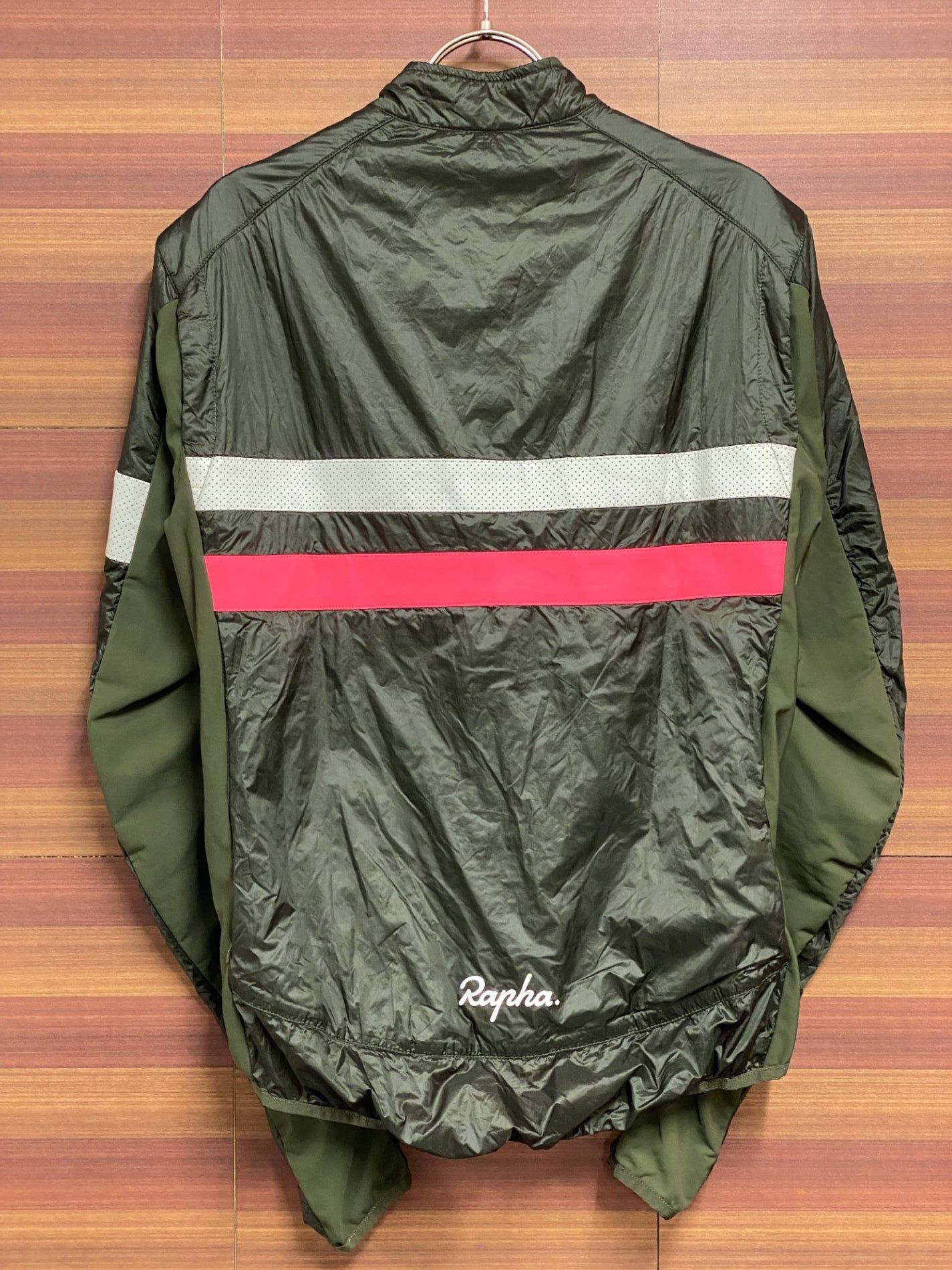 HU979 ラファ Rapha BREVET INSULATED JACKET 長袖 サイクルジャケット 緑 M