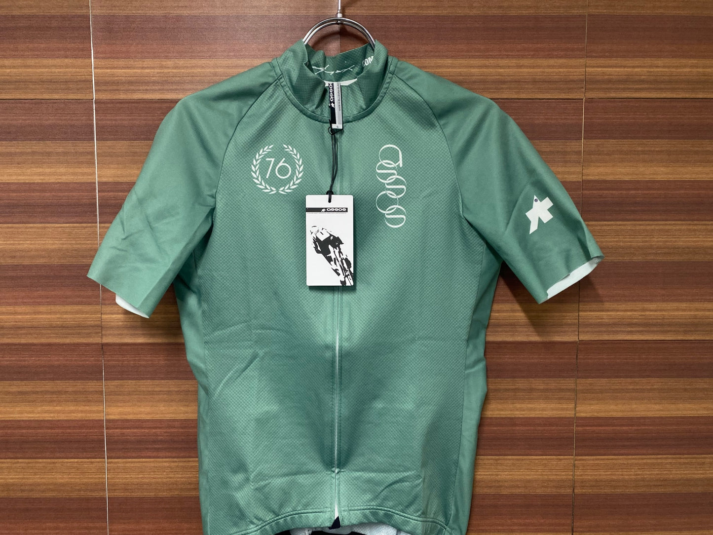 IR968 アソス assos FORTONI SHORT SLEEVE JERSEY 半袖 緑 M