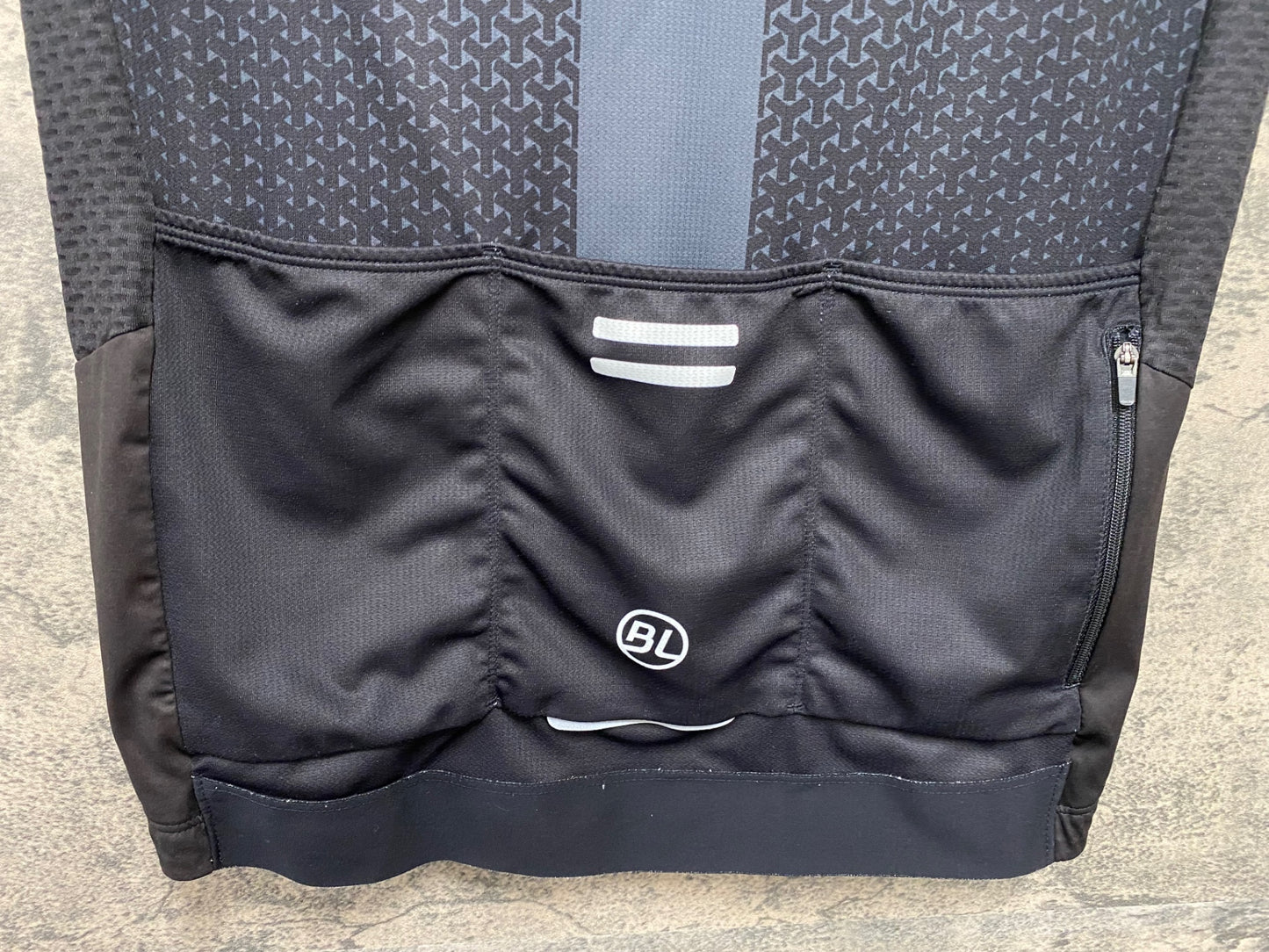 IZ497 バイシクルライン Bicycle Line 半袖サイクルジャージ 黒 L