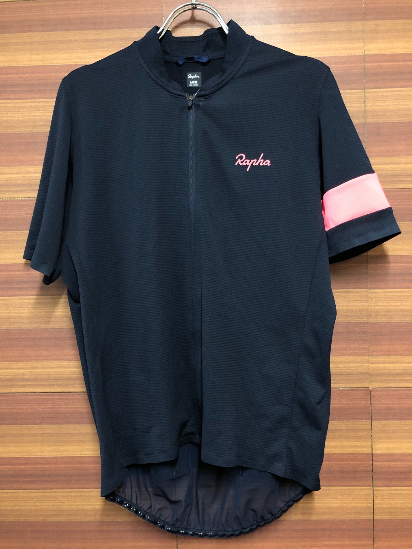 IA800 ラファ Rapha CLASSIC FLYWEIGHT JERSEY 半袖 サイクルジャージ 紺 L