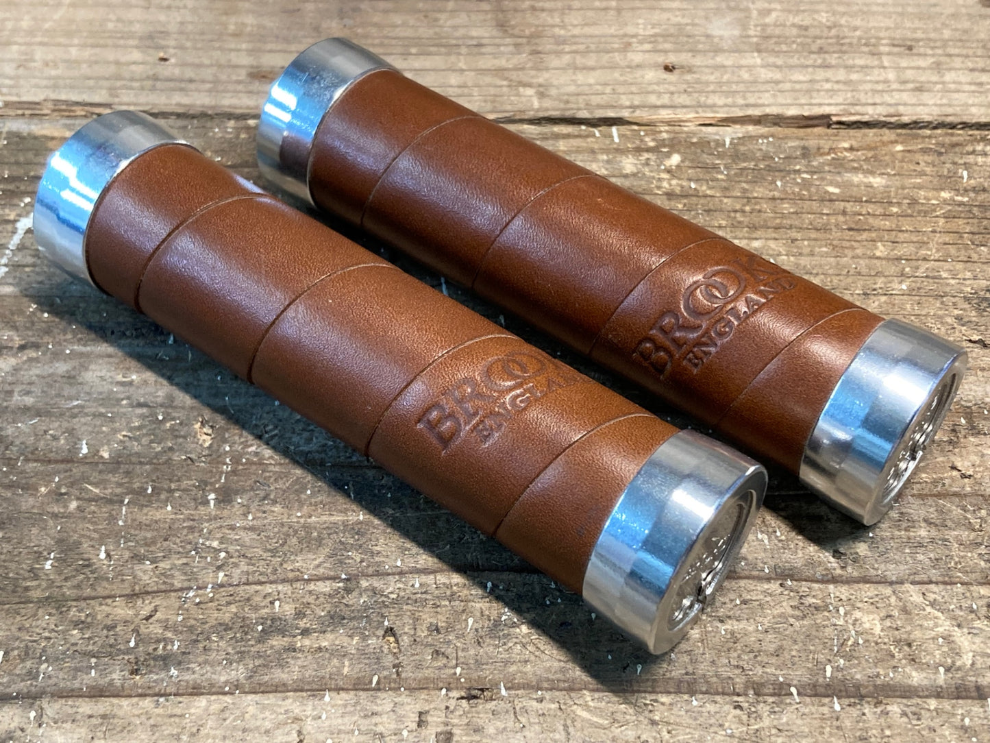 IN205 ブルックス BROOKS 皮 レザー グリップ ブラウン