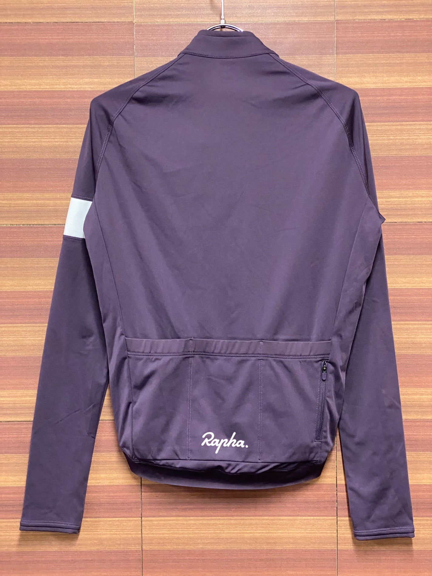 II617 ラファ Rapha CORE LONG SLEEVE JERSEY 長袖 サイクルジャージ 紫 S 裏起毛