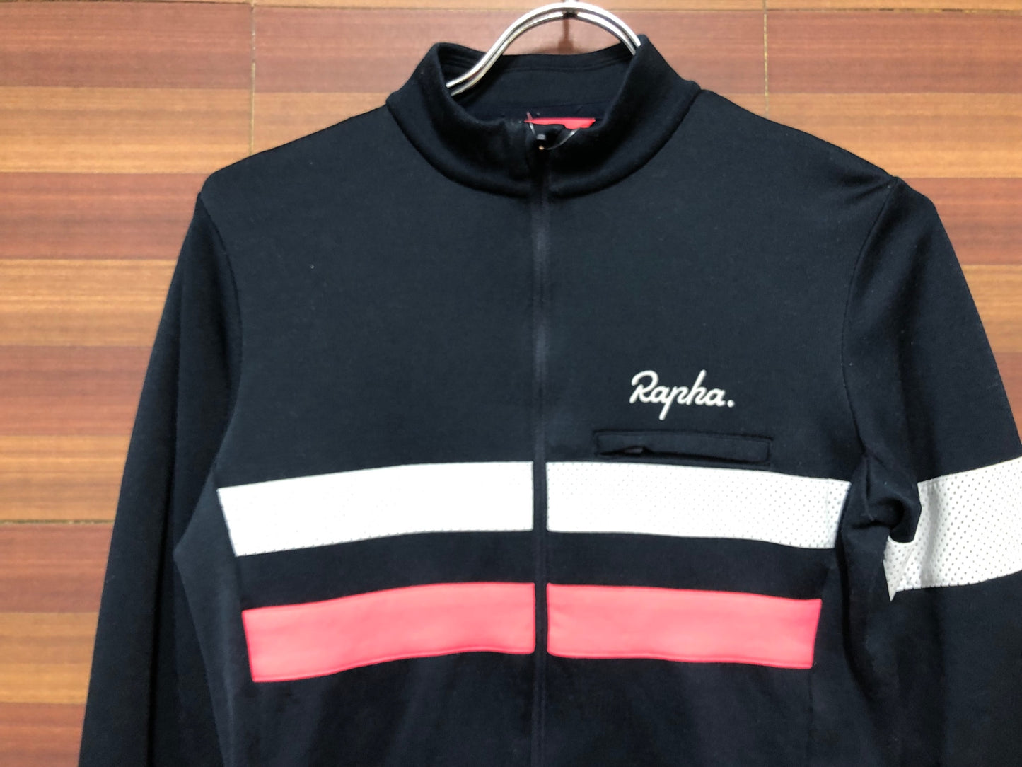 IL993 ラファ Rapha BREVET LONG SLEEVE JERSEY 長袖サイクルジャージ 紺 XS