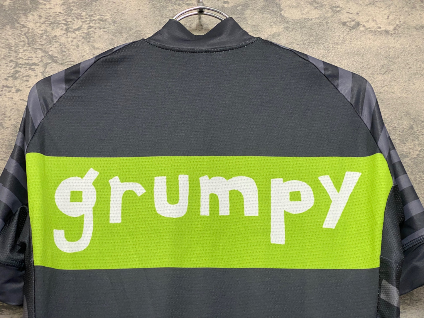 JB545 グランピー grumpy 半袖 サイクルジャージ グレー 緑 L