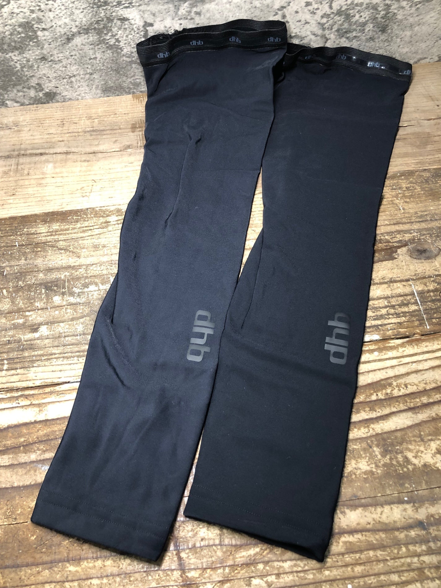IU241 dhb レッグウォーマー 黒 S 裏起毛