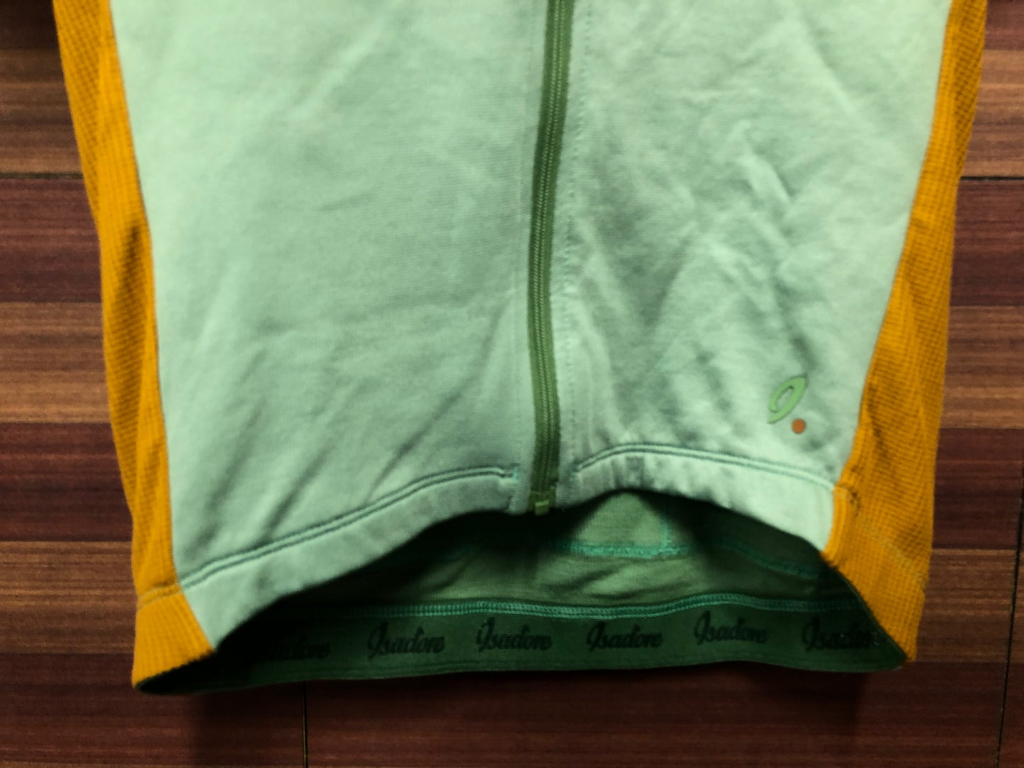 IQ740 イザドア Isadore 半袖 サイクルジャージ 緑 オレンジ XS