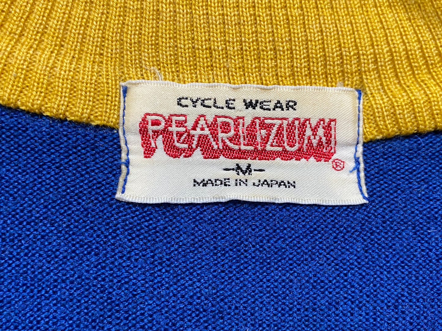 JA368 パールイズミ PearlIzumi 長袖サイクルジャージ L 青黄 ヴィンテージ