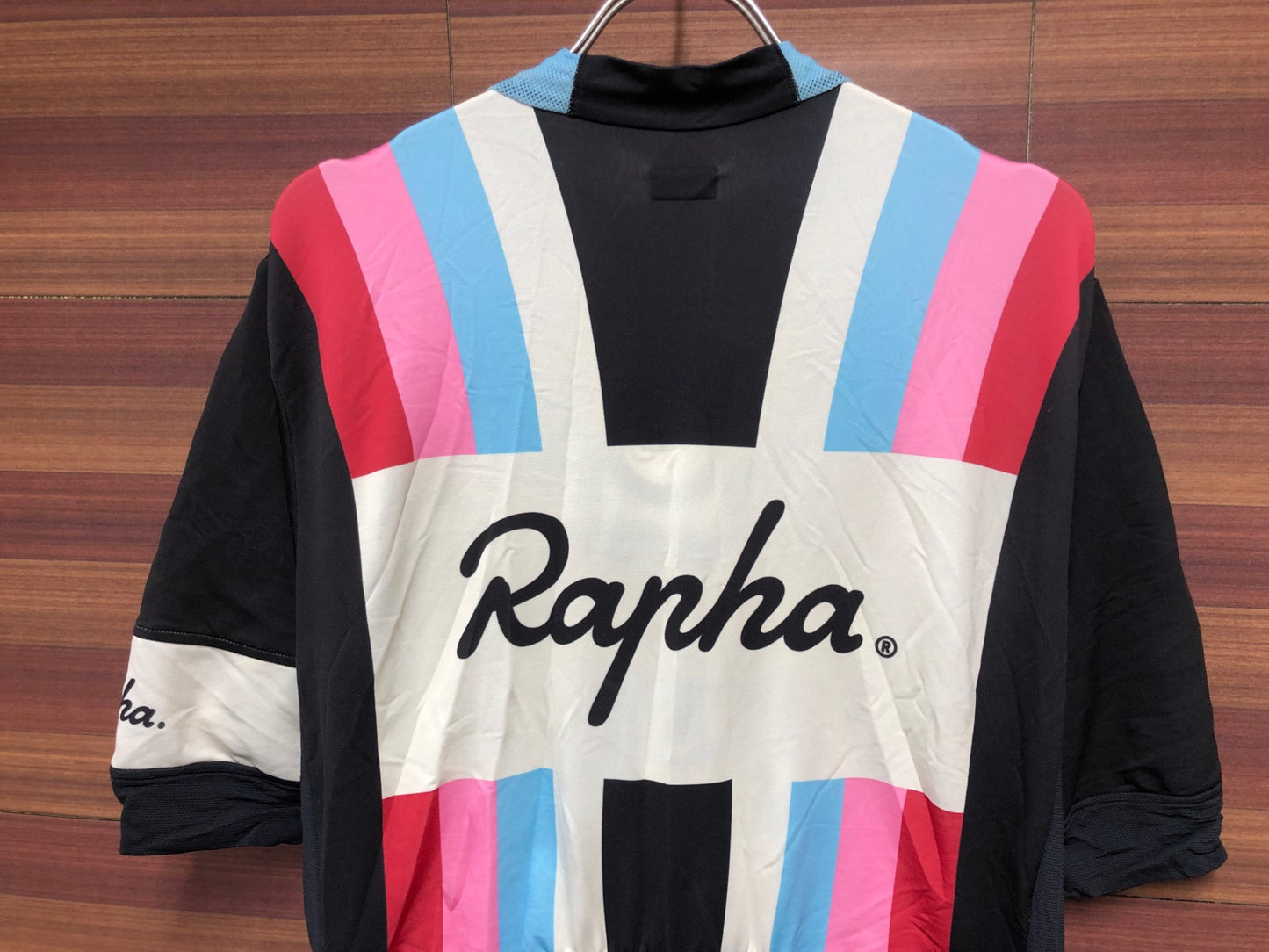 IM221 ラファ Rapha PRO TEAM JERSEY 半袖 サイクルジャージ 白 黒 総柄 M