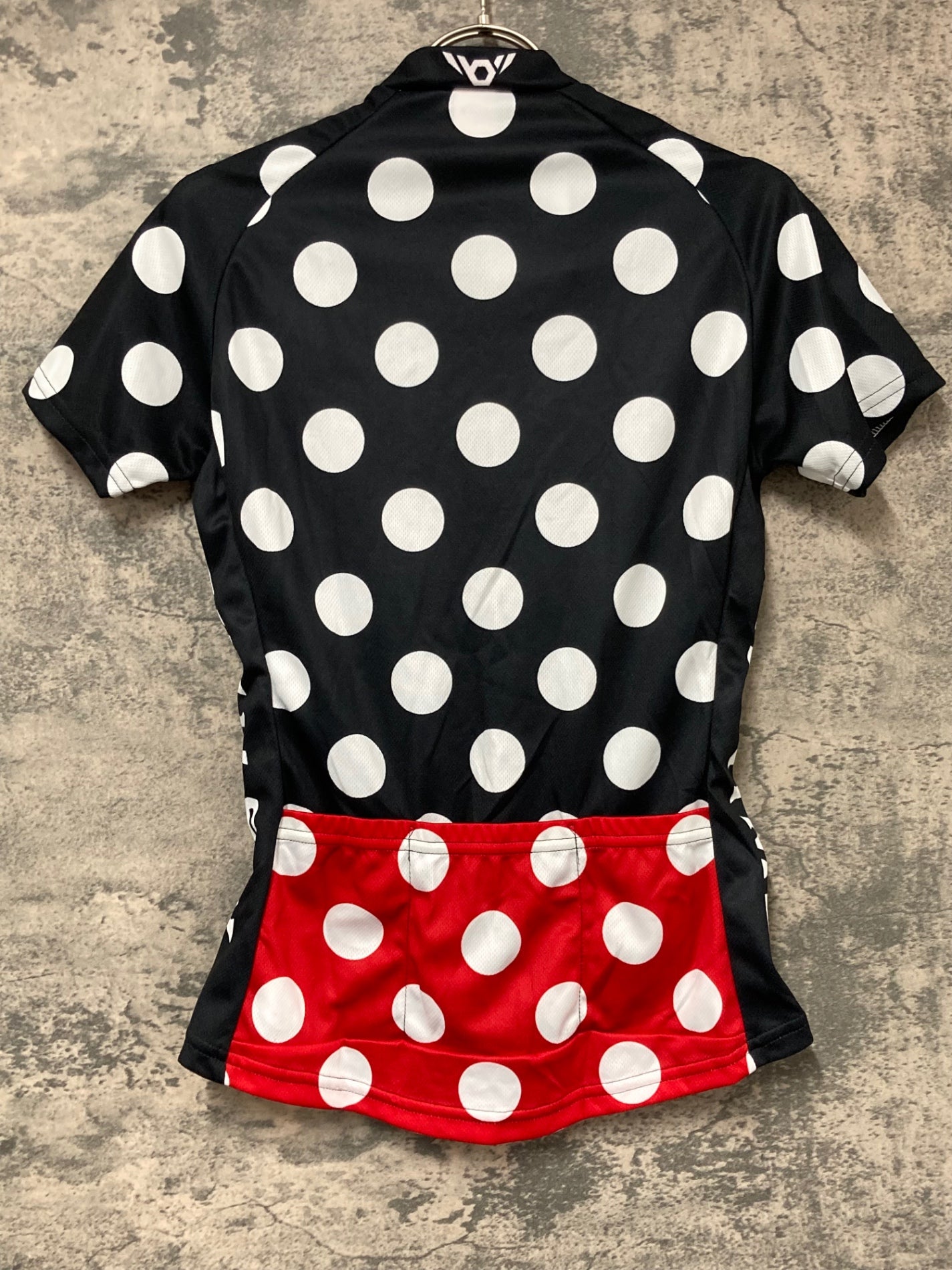 IW597 ツインシックス TWIN SIX 半袖 サイクルジャージ 水玉 白黒 women's S 未使用品