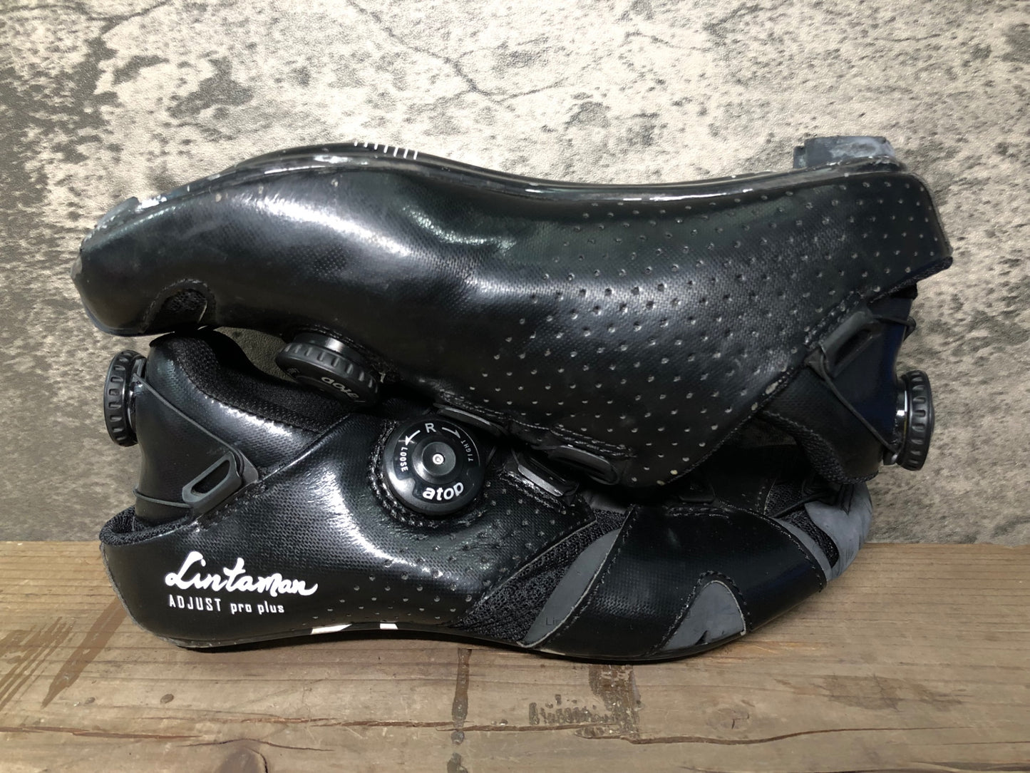 IM311 リンタマン Lintaman ADJUST PRO PLUS ビンディングシューズ 黒 EU39 SPD-SL つま先硬化