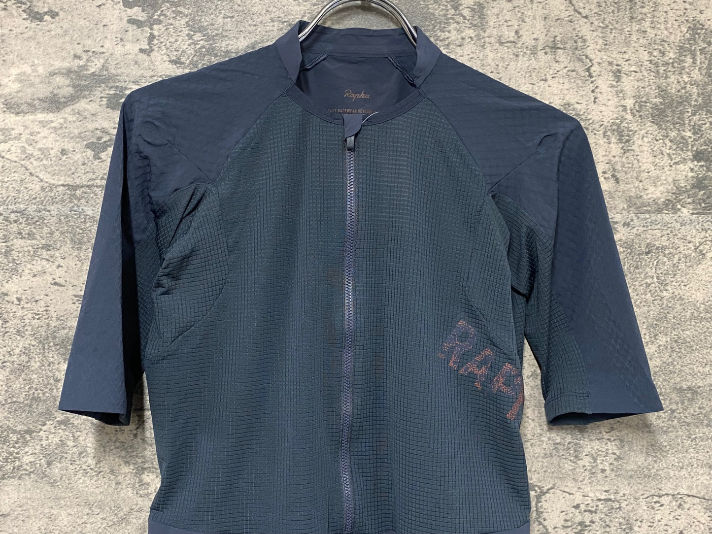 IV319 ラファ Rapha PRO TEAM GRAVEL JERSEY 半袖 サイクルジャージ 紺 M