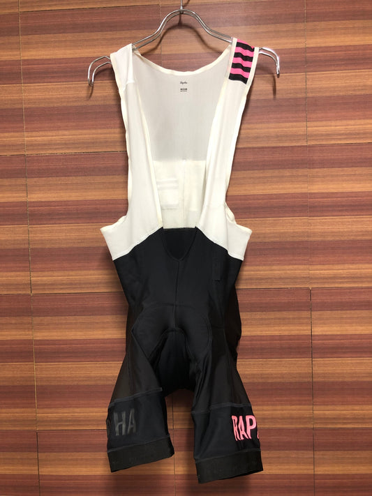 HZ796 ラファ Rapha プロチームビブショーツ PRO TEAM BIB SHORTS 黒 M ※日焼け