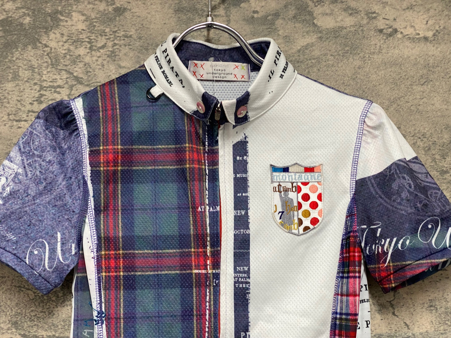 JB212 パンダーニ pandani 半袖 サイクルジャージ 総柄 S