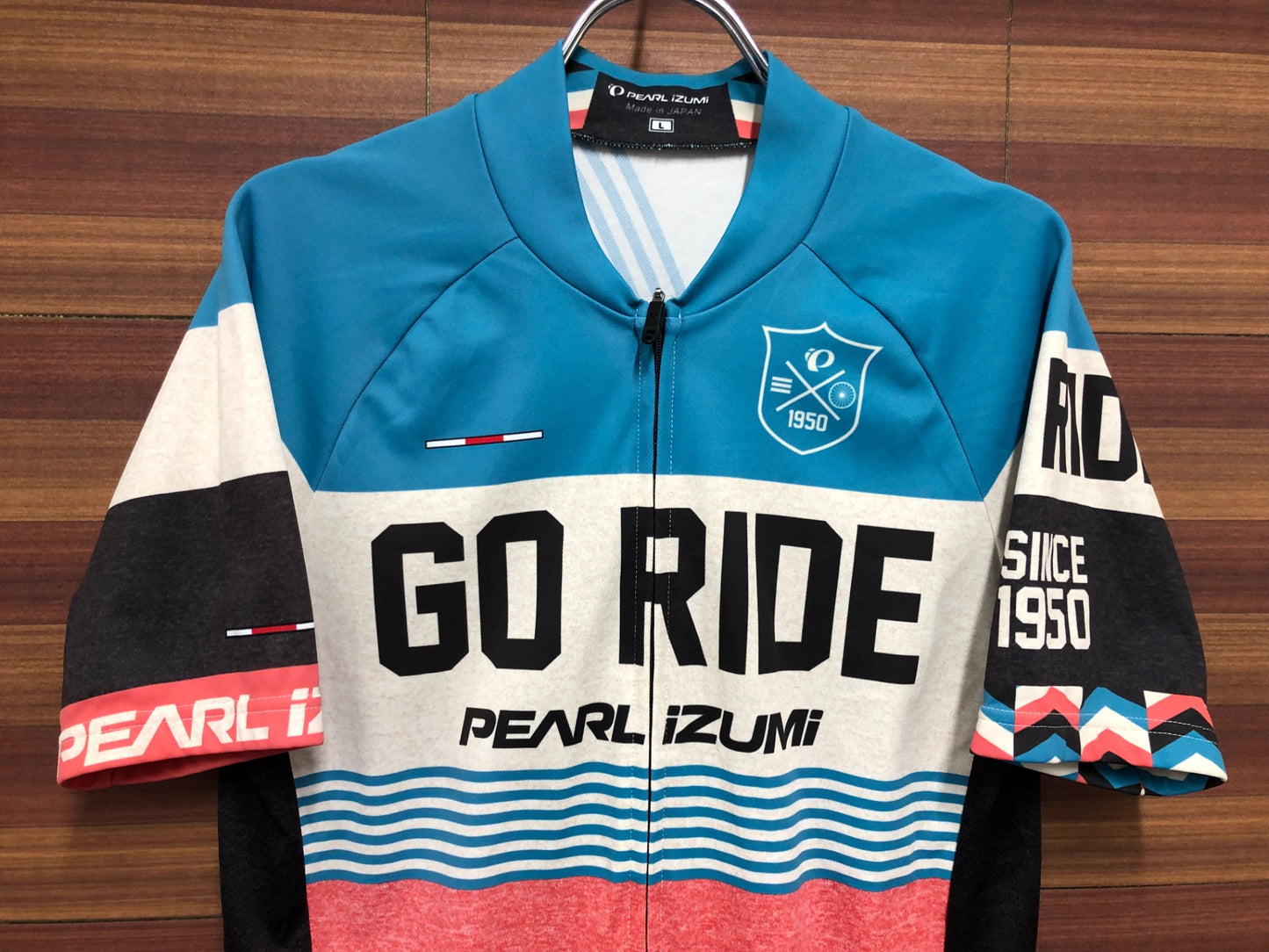 IO711 パールイズミ PEARL iZUMi 半袖 サイクルジャージ 白 ピンク 水色 L